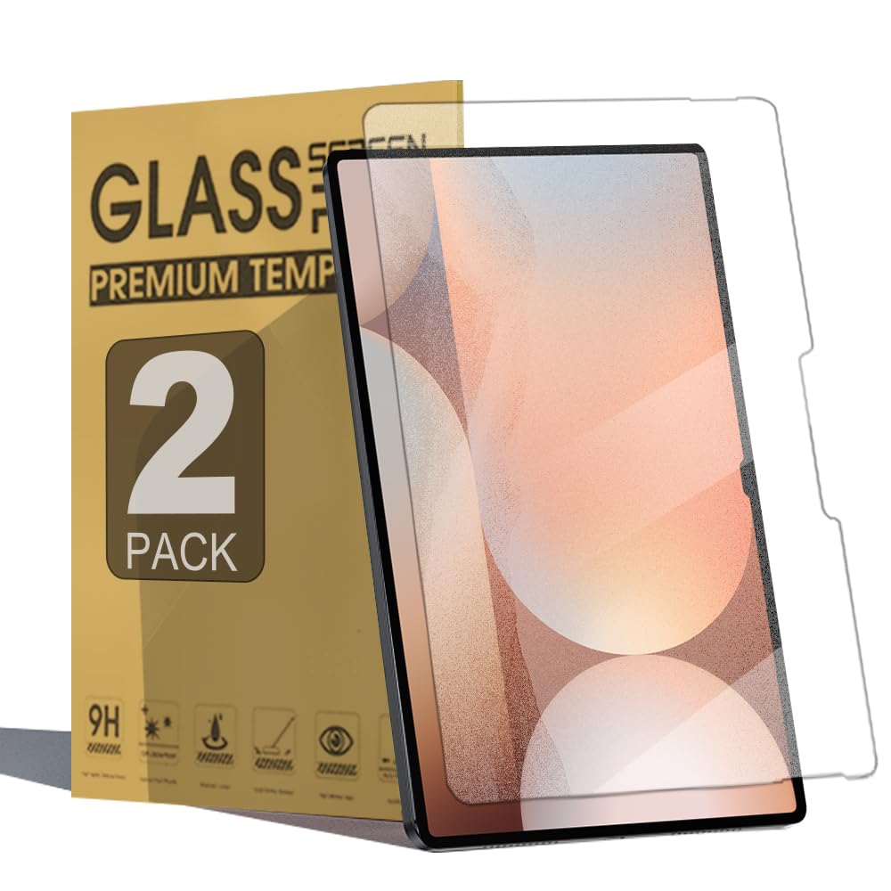 Junfire [2 Packs] Galaxy Tab S9 Ultra/S8 Ultra Matte Tempered Glass Screen Protector, Samsung Galaxy Tab S9U/S8U 14.6 Inch Screen Protector, Anti-Fingerprint/Bubble Free/Case Friendly/Anti Glare