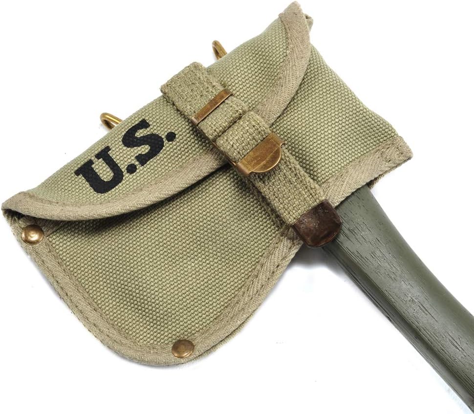 World War Supply US WW2 Military Hatchet Axe Cover OD marked JT&L 1943