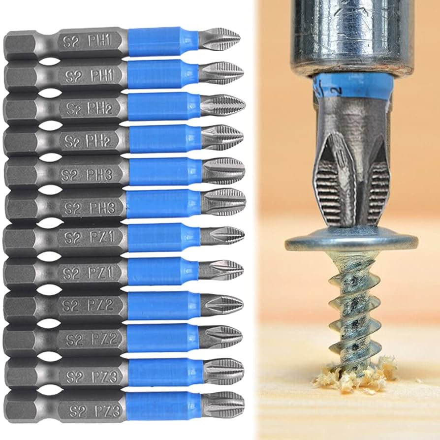 pipiページです。 Saipe 12pcs Magnetic Phillips Pozidriv Screwdriver Bit Set 1