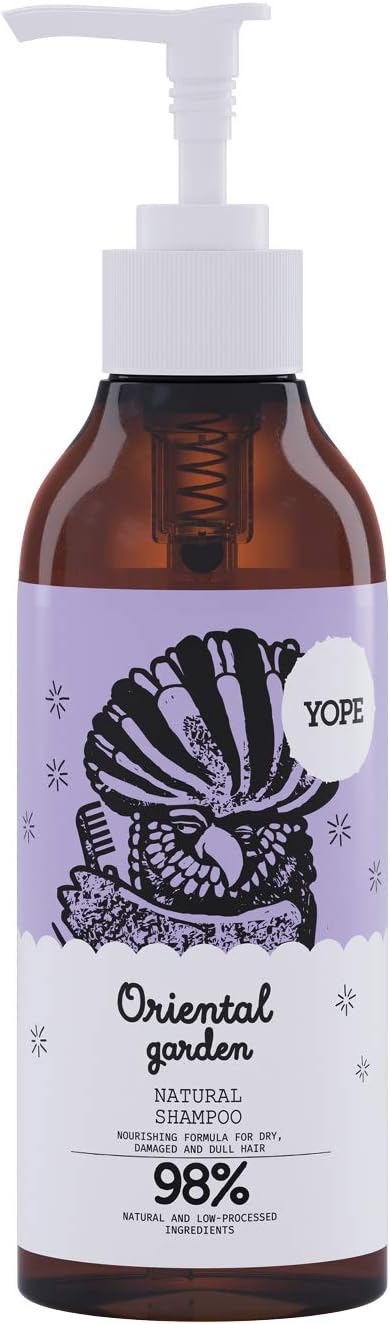 Yope Natural Shampoo Oriental Garden Natural Ingredients Nourishing Moisturizing Vegan Paraben Free SLS Free Cruelty Free 300 Milliliters (Oriental Garden, Shampoo)