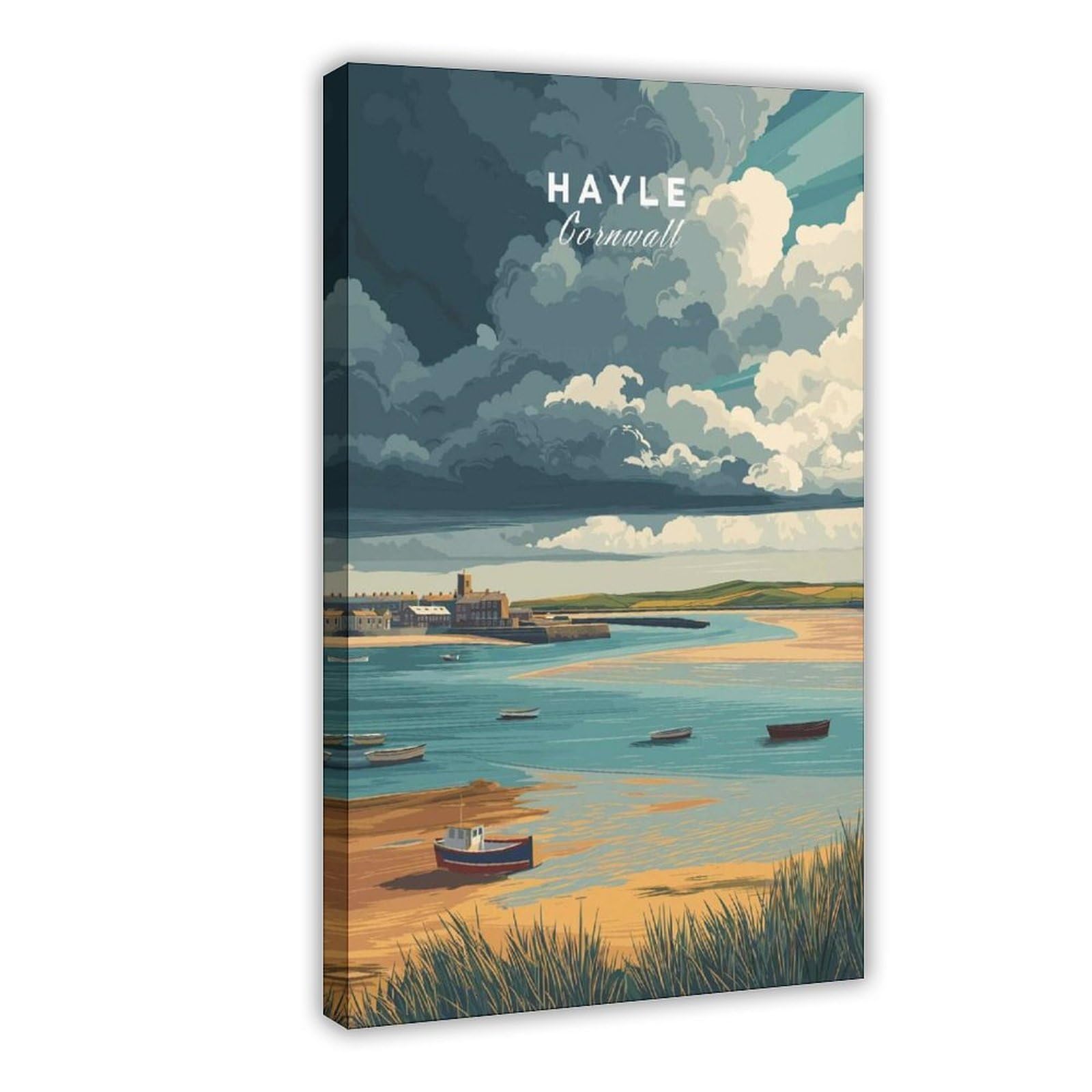 Bareronor Hayle Canvas Poster Bedroom Decor Landscape Office Room Decor Gift 24" L X 36" W