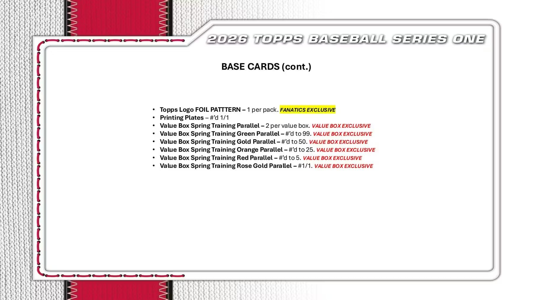 MLB 2026 TOPPS Serie 1 Baseball MEGA Box