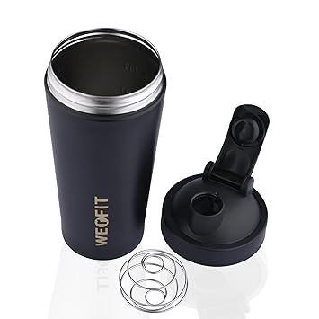 WERFIT Stainless Steel Protein Shaker Bottle for Pre-Post Workout | Water Bottle | Leak Proof Gym Shaker for Men & Women, 750 ml - image, photos