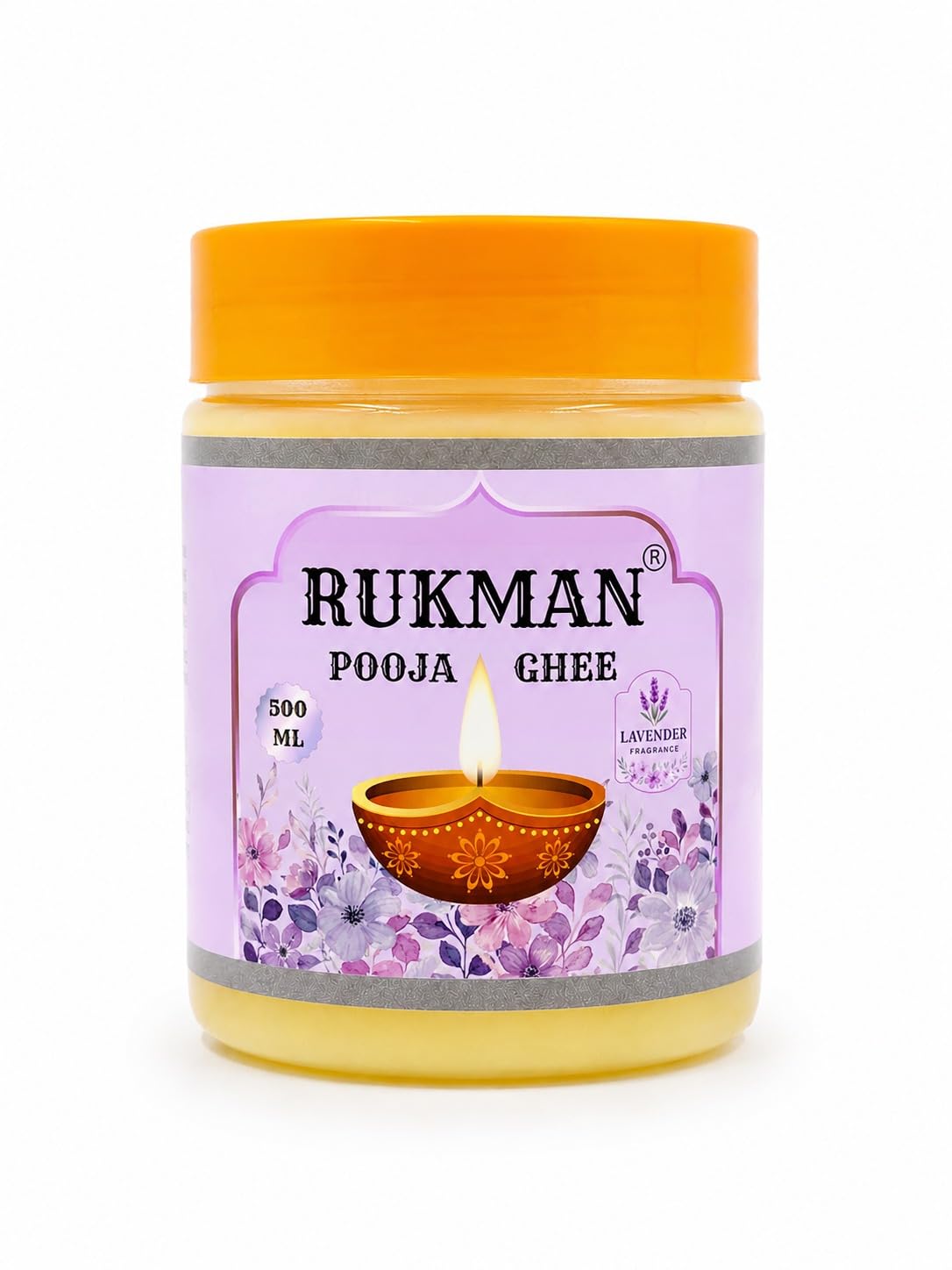 RUKMAN Pooja Ghee Lavender Fragrance – 500ml Premium Diya & Puja Lamp Oil-picture-45