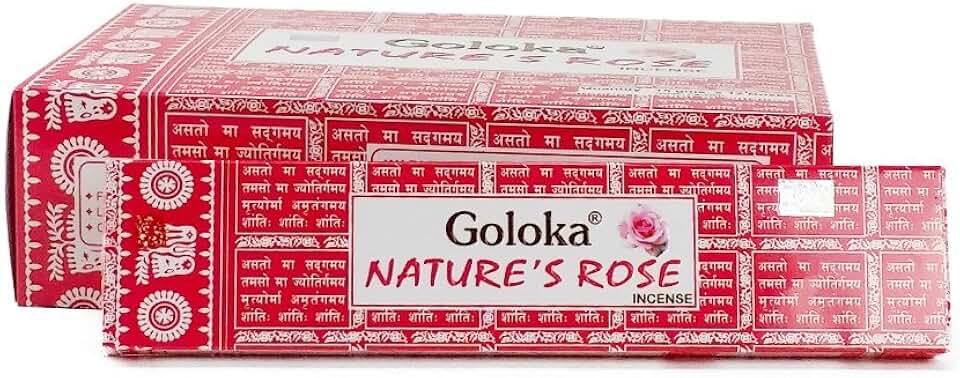 Incienso Goloka Nature's Rose 12x15g Nag Champa