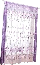 WATIIFUFU Cortinas Transparentes Cortinas De Macramê Persianas Transparentes Cortinas Transparentes Cortinas De Tule Cortina Do Quarto Tela Da Janela Painel De Proteção Solar Cortinas