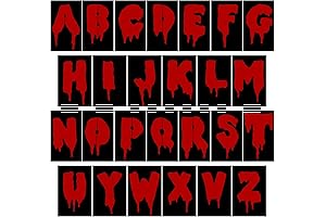 Reusable 26pcs DIY Alphabet Halloween Letter Painting/Drawing Letter Stencils for Canvas Wood...