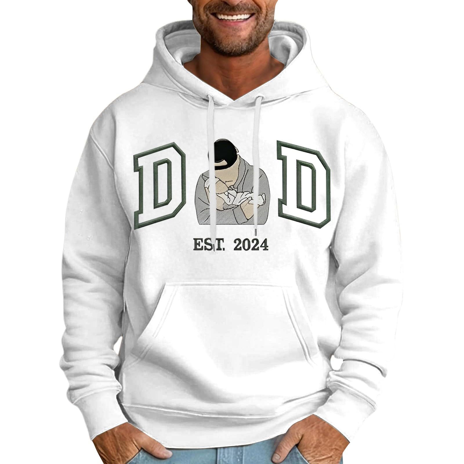Sudadera con capucha hombre chandal completo estampado bolsillos chulas 5