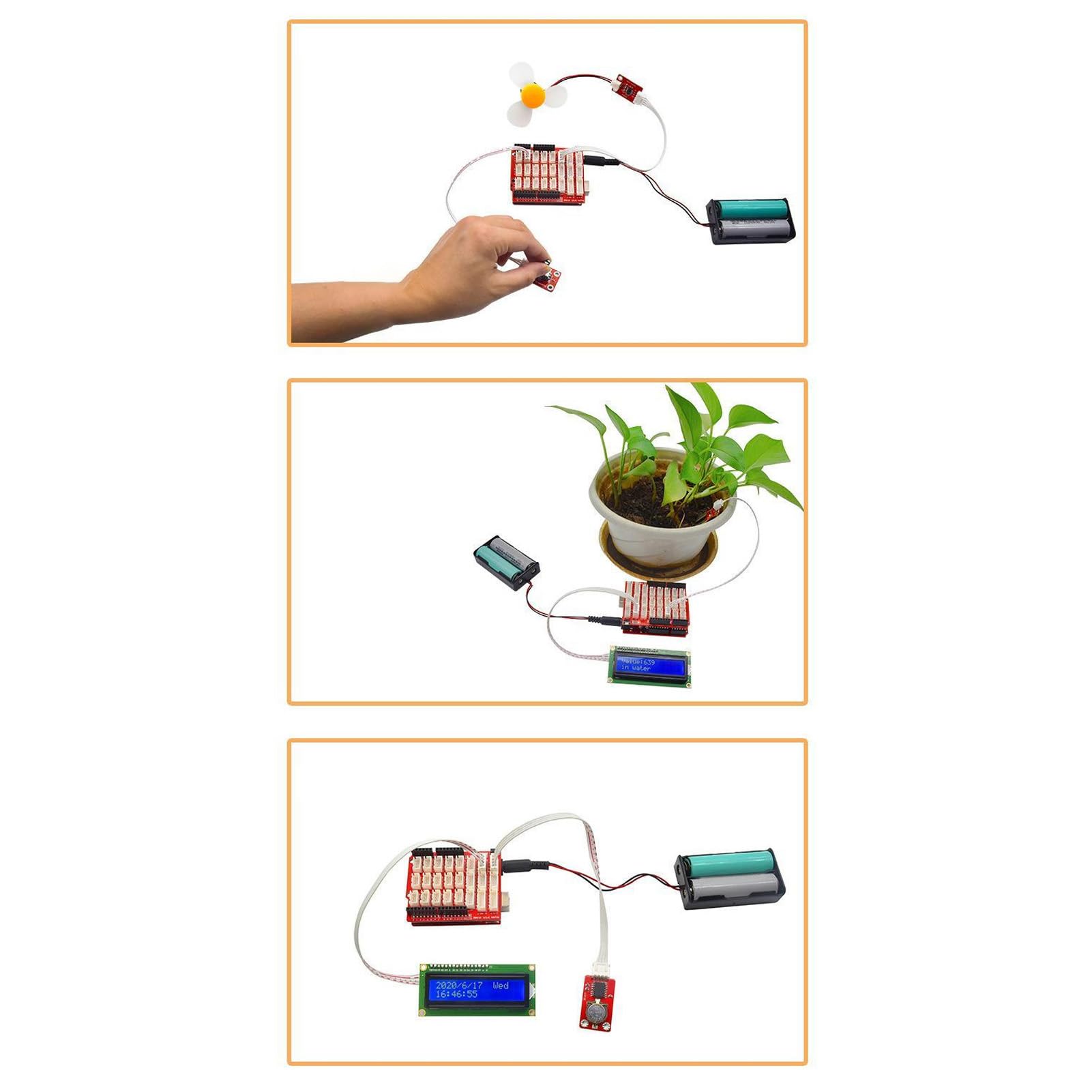 Kit di Programmazione per Principianti, Kit di Apprendimento per Scheda di Sviluppo Sensori di Programmazione Grafica in Plastica ABS per Principianti Adatti, Stazioni di Saldatura