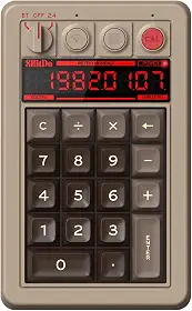 8Bitdo Teclado Numérico Mecânico Retrô De 18 Teclas, Compatível Com Pc E Modo Calculadora Padrão, Hot-Swappable, Botão Atalho, Bluetooth/2.4G/Com Fio Para Windows Android - Edição C64
