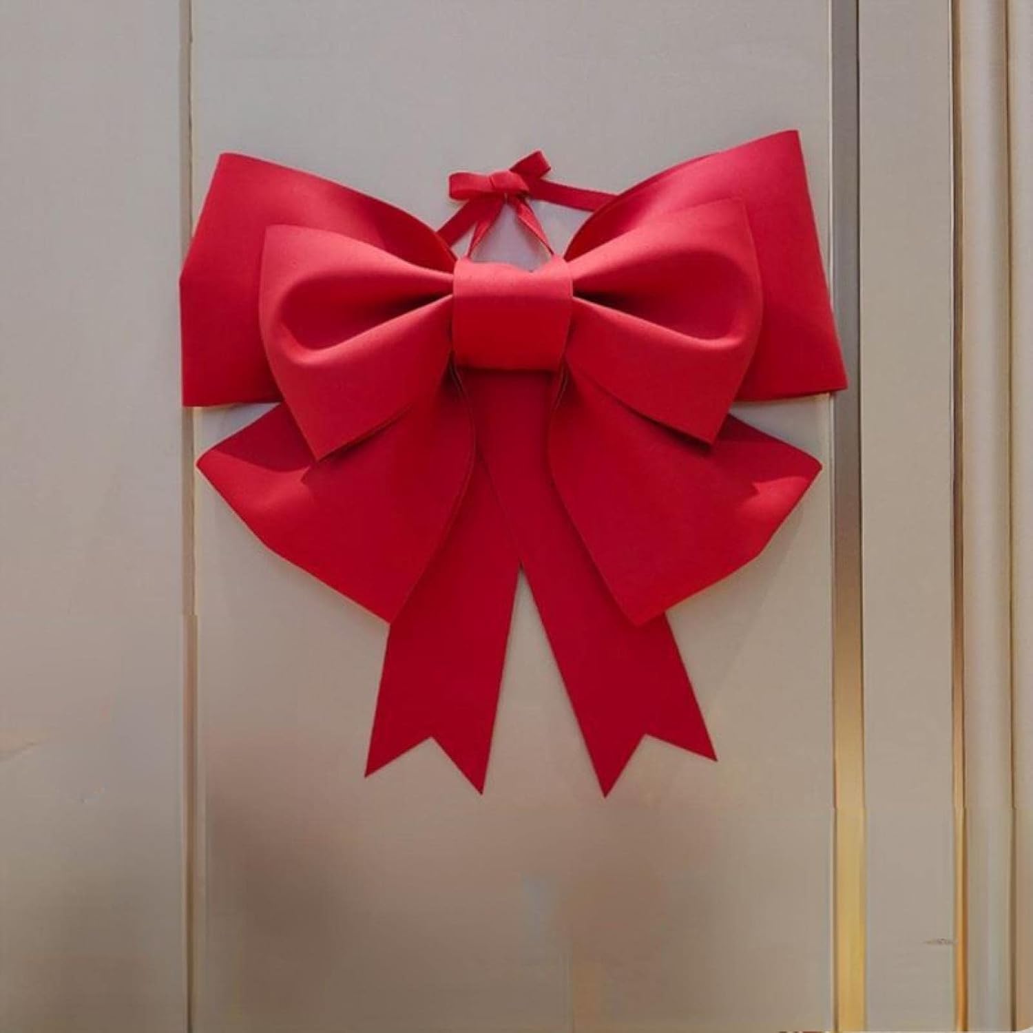 Big Bow Wedding Wall Decoration Wall Store Window Christmas Wall Bow Six-Leaf Bow (Oversized) red