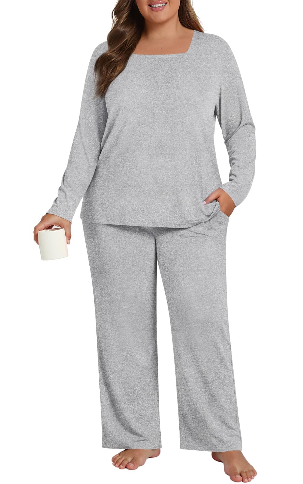 HOTGIFT Plus Size Womens Pajamas Set