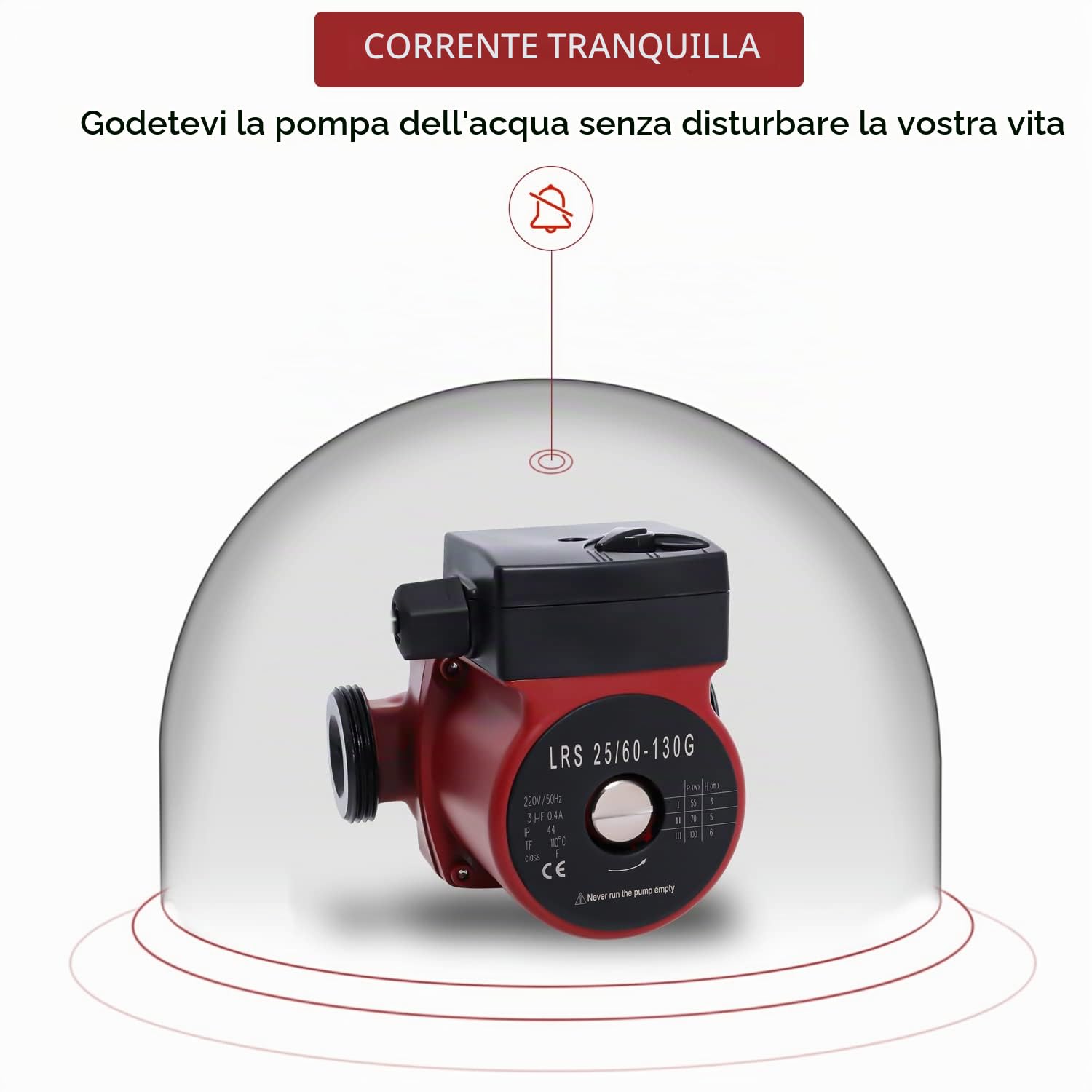 Pompa di circolazione dell'acqua calda (LRS25/60-130)
