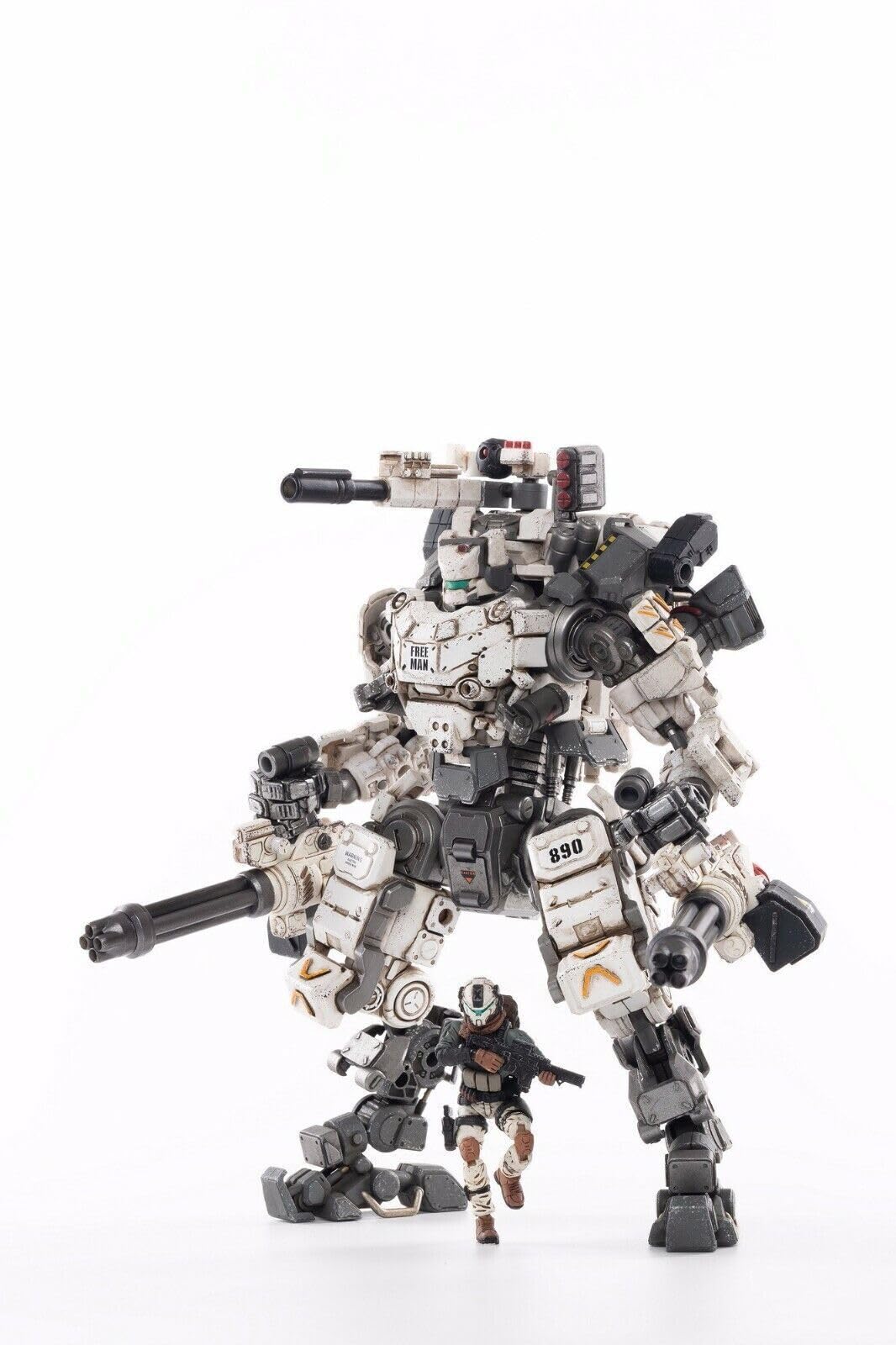 JOYTOY Steel Bone Strike Armor Gatling Heavy Armor (White)