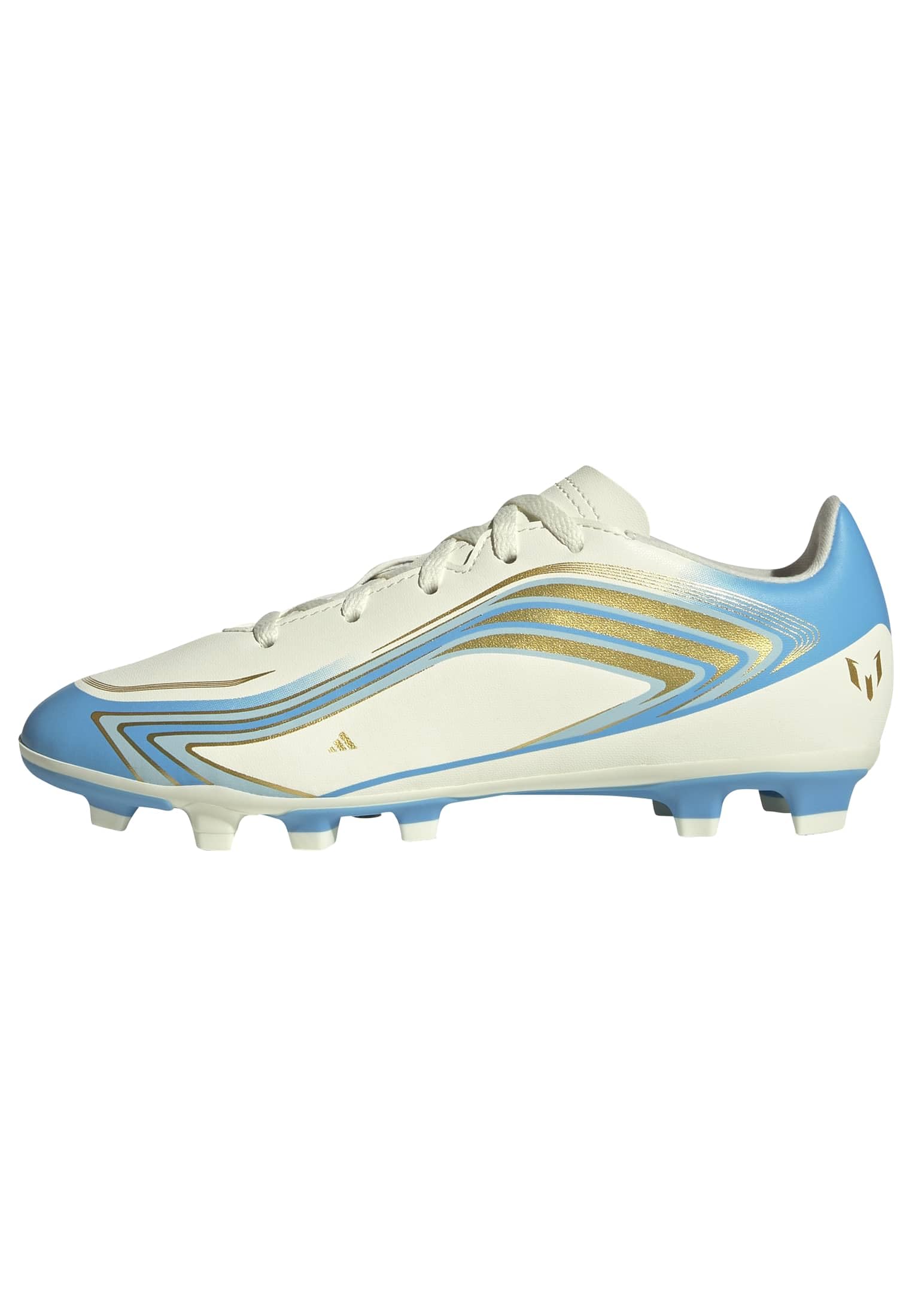Adidas Kids F50 Club X Messi Fg/Mg Ivory/Blue