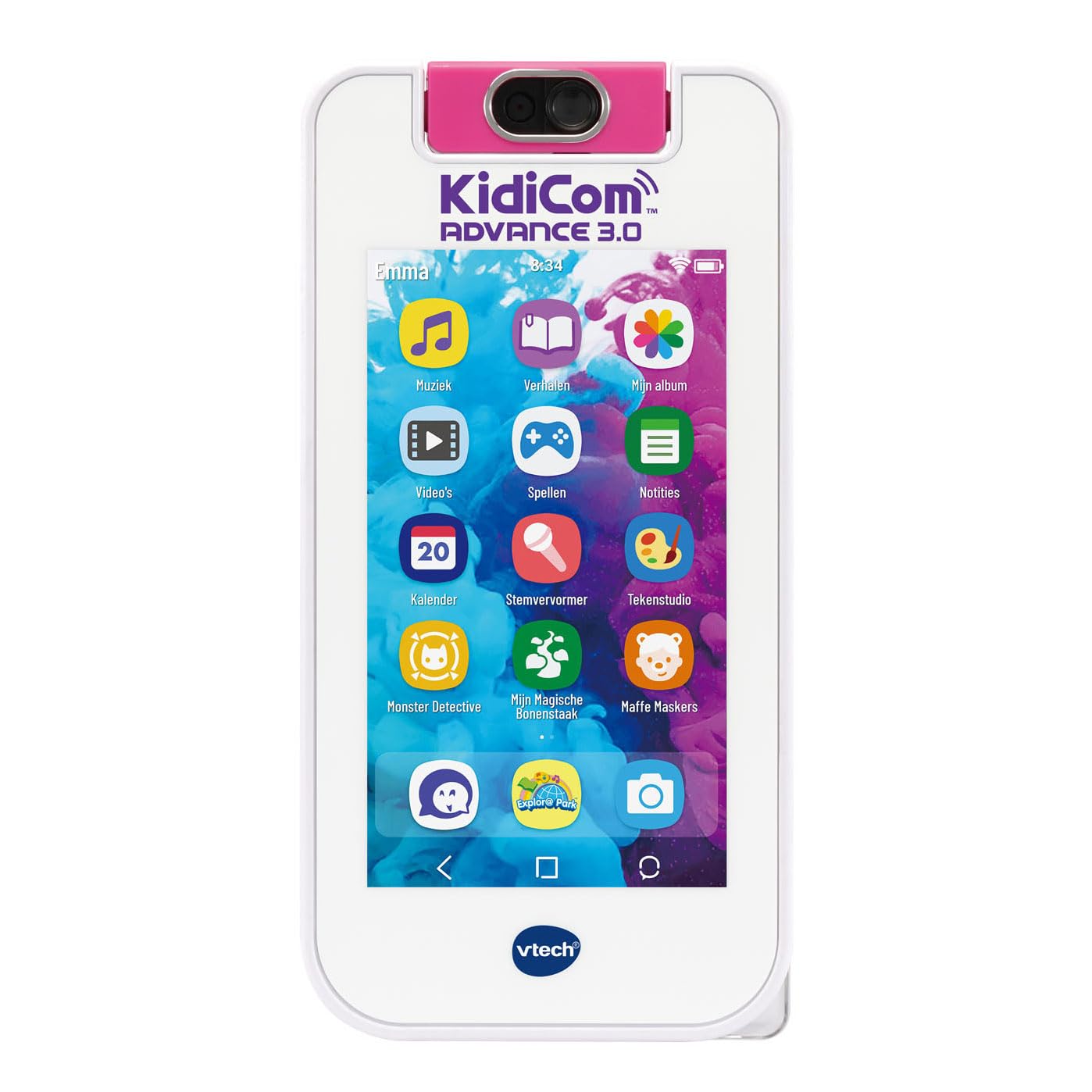 VTech 80-541152 KidiCom Advance 3.0 Telephone - Educational Toys - Pink - 5 to 12 Years