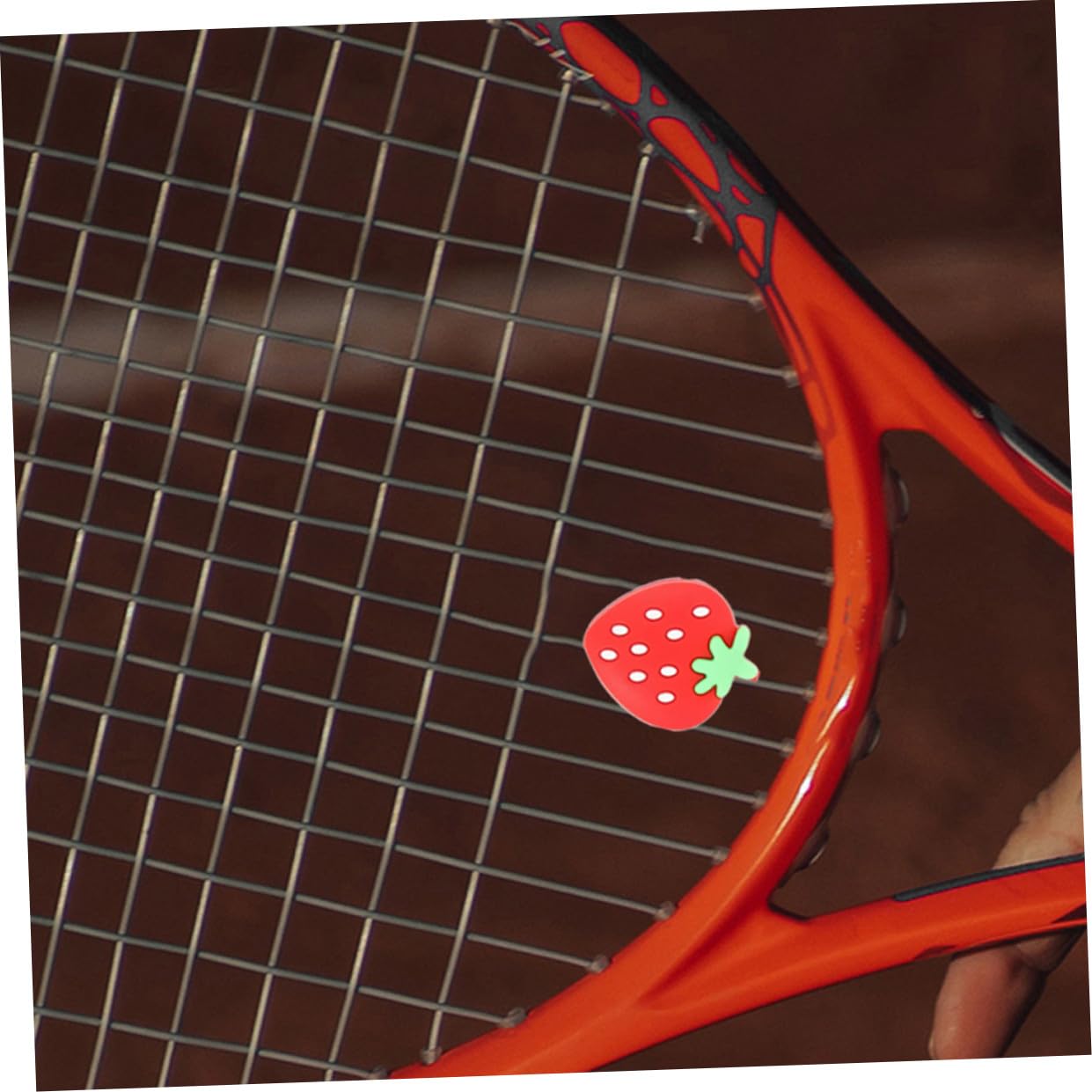 TOYANDONA Teiliges Tennis Dämpfer Erdbeerform Silikon Vibrationsdämpfer Für Tennisschläger Effektive Stoßdämpfung Leicht Und Langlebig Für Tennisliebhaber