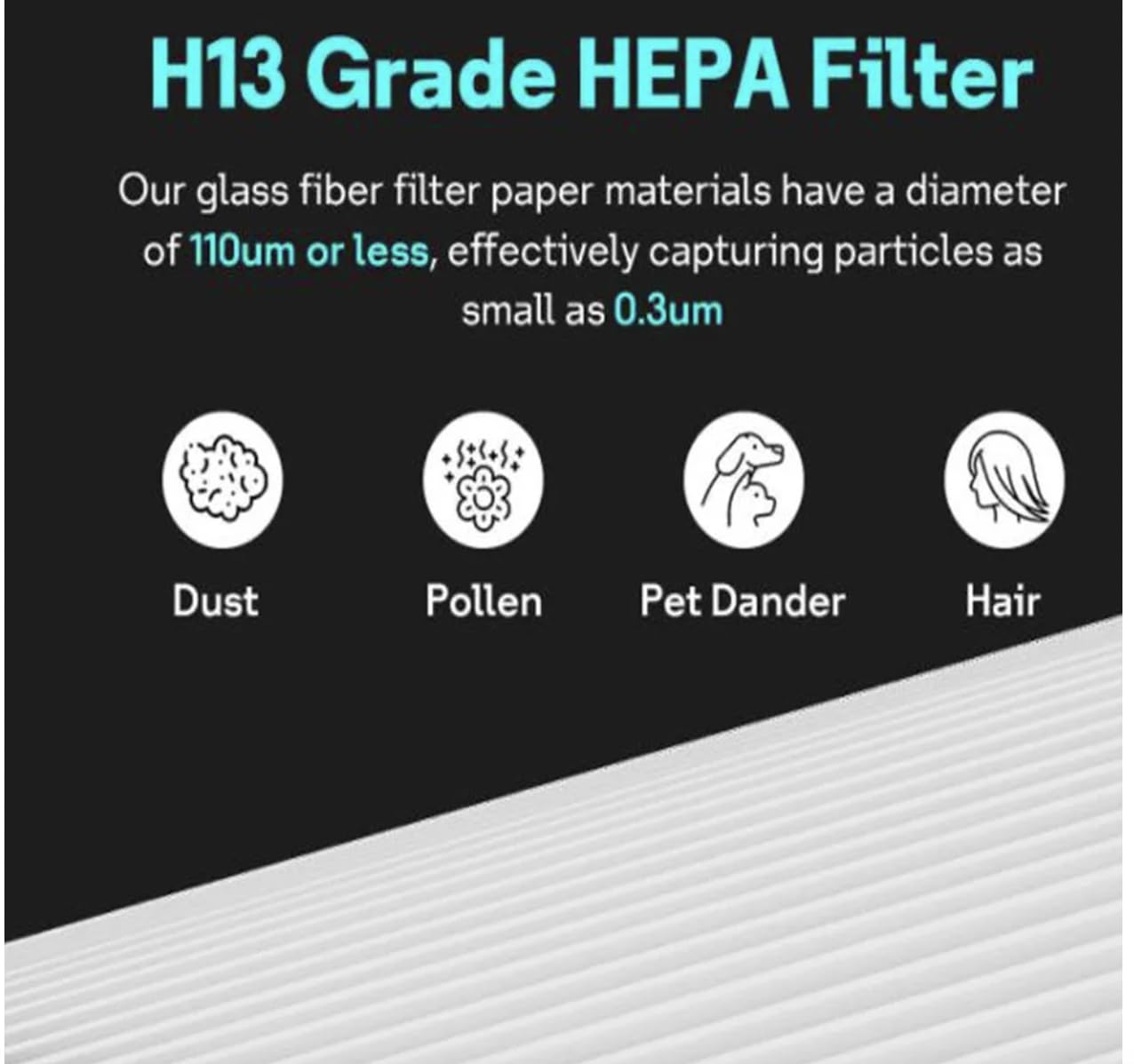Reemplazo Filtro de Carbón HEPA H13 para Purificador de Aire Dyson TP06, TP07, TP04, TP09, TP10, TP7A, TP4A, DP04, HP04, HP06, HP07, HP09, HP10, HP4B, PH01, PH02, PH03, PH04, PH3A