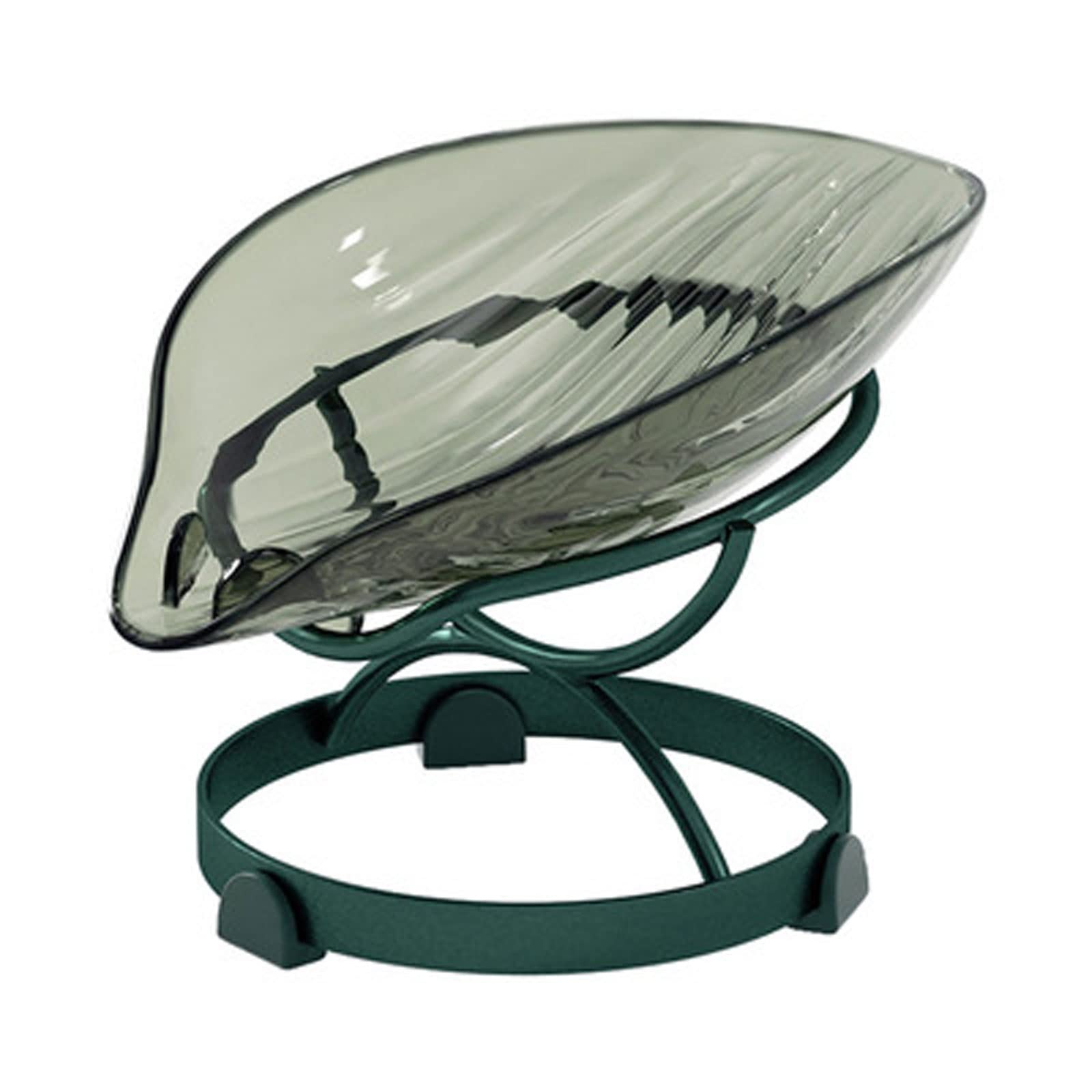Jabonera con Base Engrosada Mejorada, Bandeja de jabón con Forma de Hoja, Creativa y Decorativa, de plástico, para Ducha, baño y Cocina