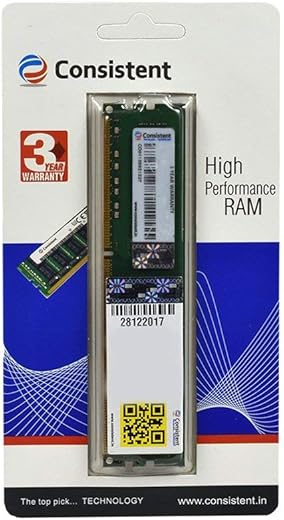 Consistent 4GB DDR3 RAM 1600MHz Desktop Memory, Long-DIMM (UDIMM) PC3-12800 for Standard & Gaming Desktop PC with 3 Years Manufacturer Warranty…