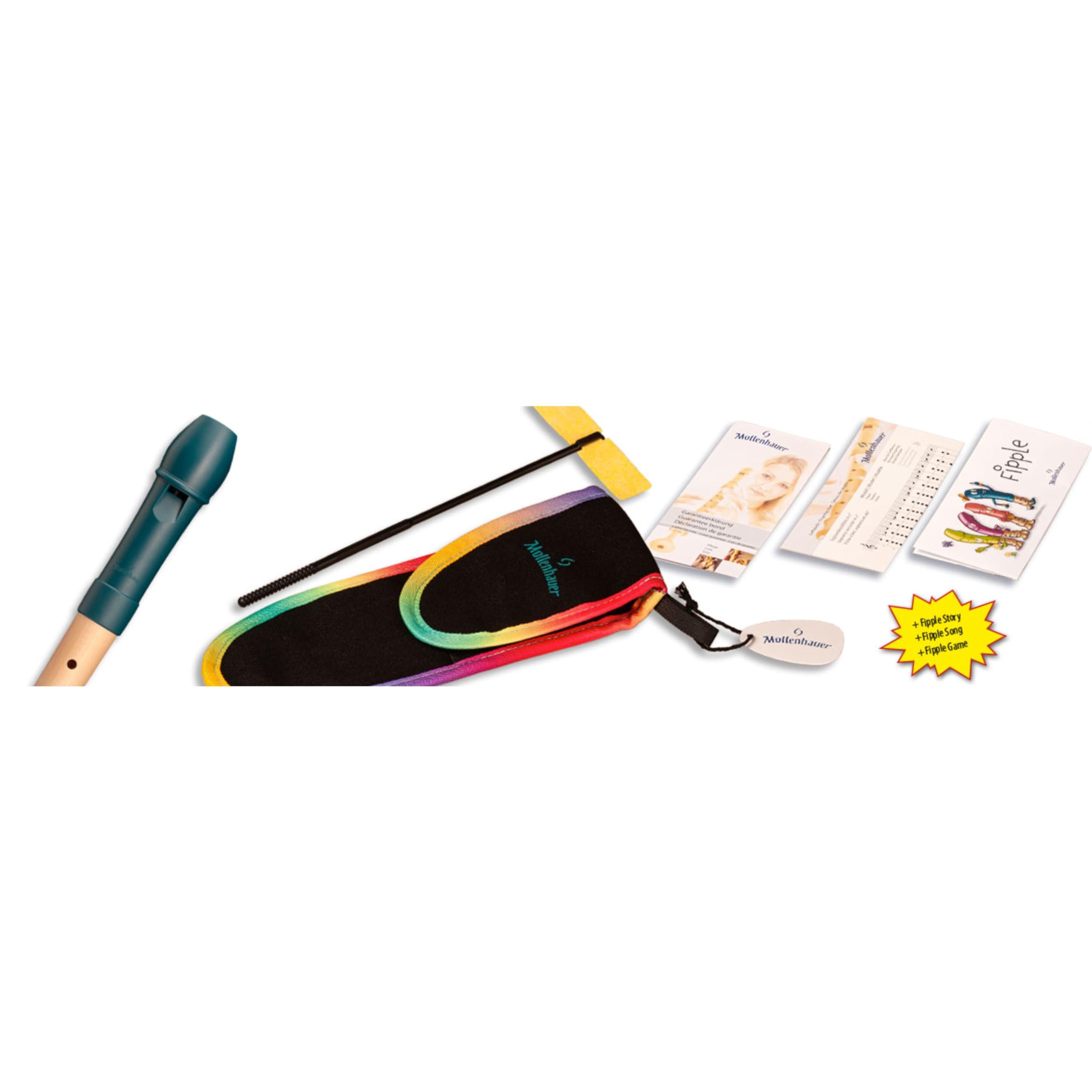 Mollenhauer 17513 Fipple Penta 7-Ton, Dege, seeblau, pentatonisch - Flauto dolce