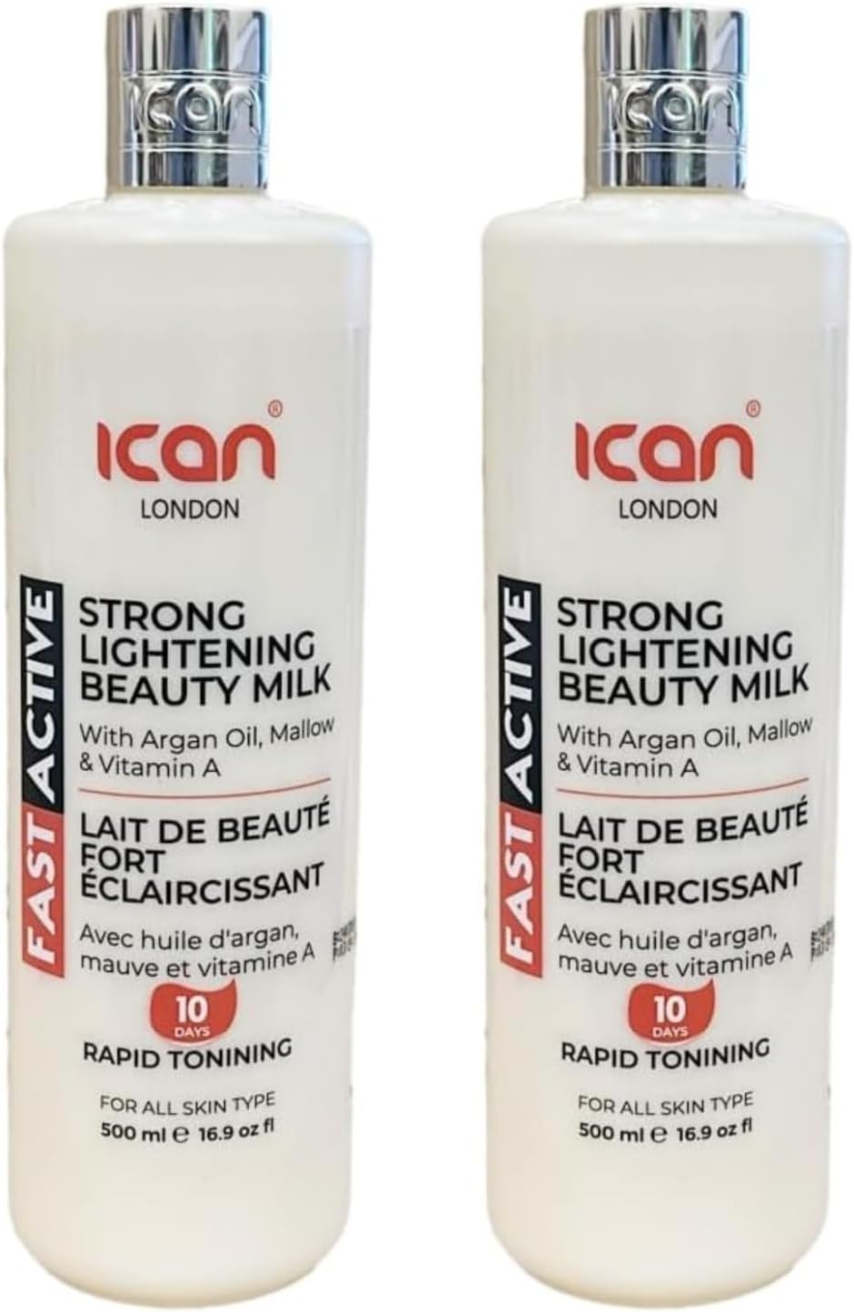 Fast Active Strong Lightening Body Milk, 2 x 500 ml