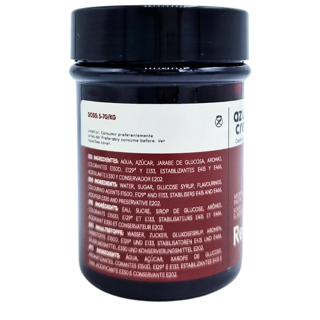 Azucren - Aroma en Pasta Concentrado - Sabor Intenso para Repostería Profesional - Aroma para tus Tartas, Galletas, Bizcochos - 50 G (Red Velvet)