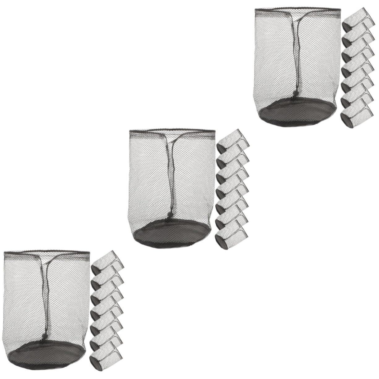 NUOBESTY 3 ensembles De Rangement En Filet Pour Disque Avec Logo En Maille Pour Cônes De Rangement Pour Cônes De Football De Rangement En Maille Pour Cônes De 8 pièces * 3