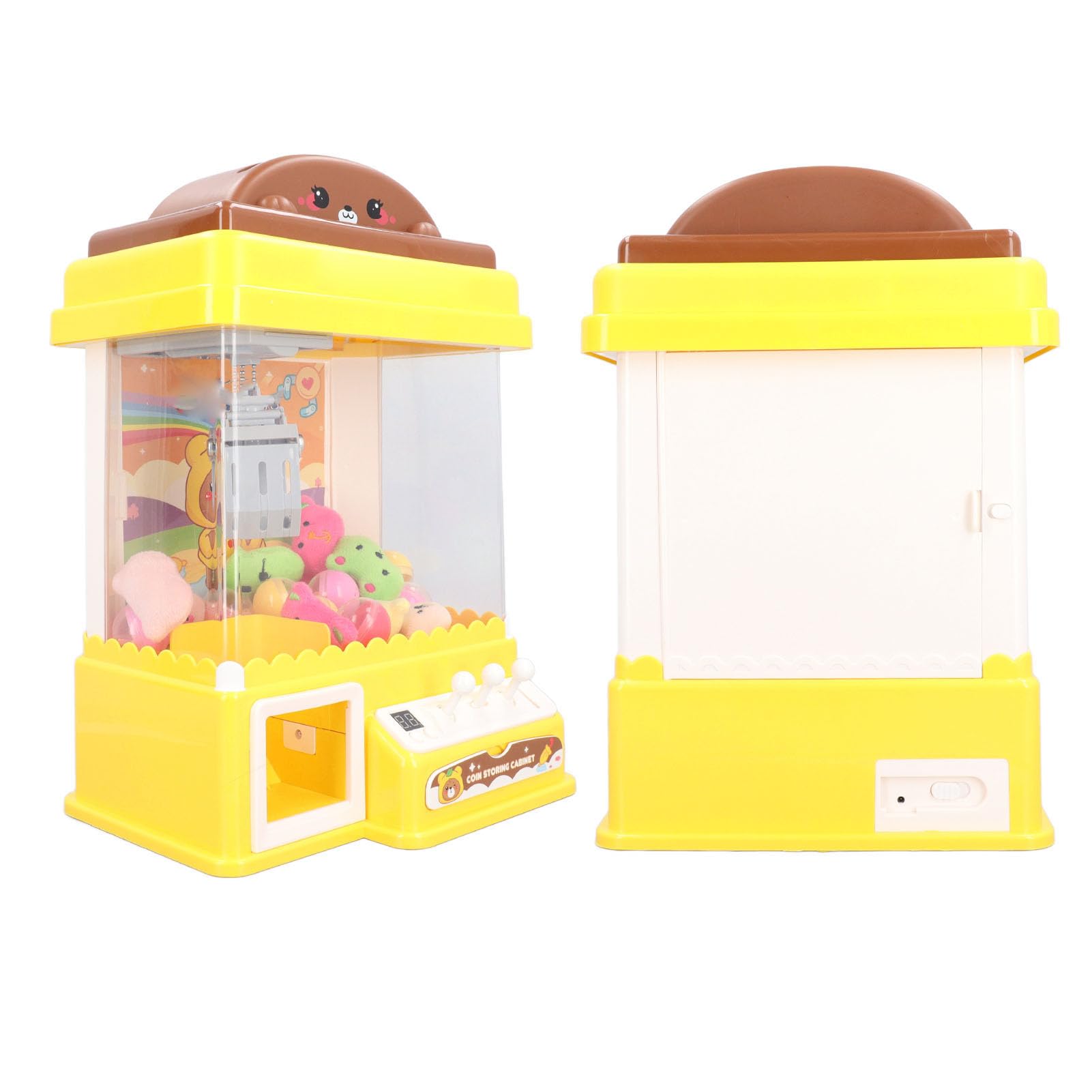 Máquina de Juego con Garra, Mini Grabador de Juguetes para Fiestas Infantiles, Plástico Duradero Alimentado por USB con Muñecas y Juguetes en Cápsula