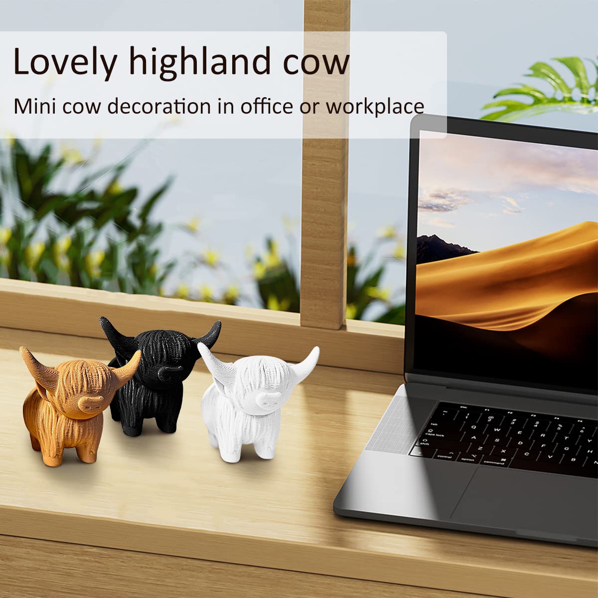 Amazon.co.jp: AEVXKHI ハイランド牛の置物 かわいいハイランド牛の