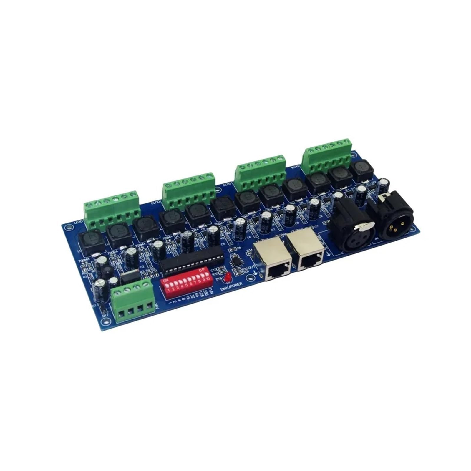 DMX512 decoder dimming RGB LED Controller Constant Current WS-DMX-HLB-12CH 350MA 700MA(DMX-HLB-12CH-700MA)