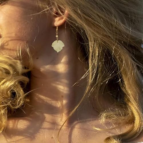 Miniatura 3 de AKOAK 100 piezas transparentes de hojas esmeriladas colgantes de amuleto acrílico, anillo adecuado para hacer joyas, manualidades, joyería,