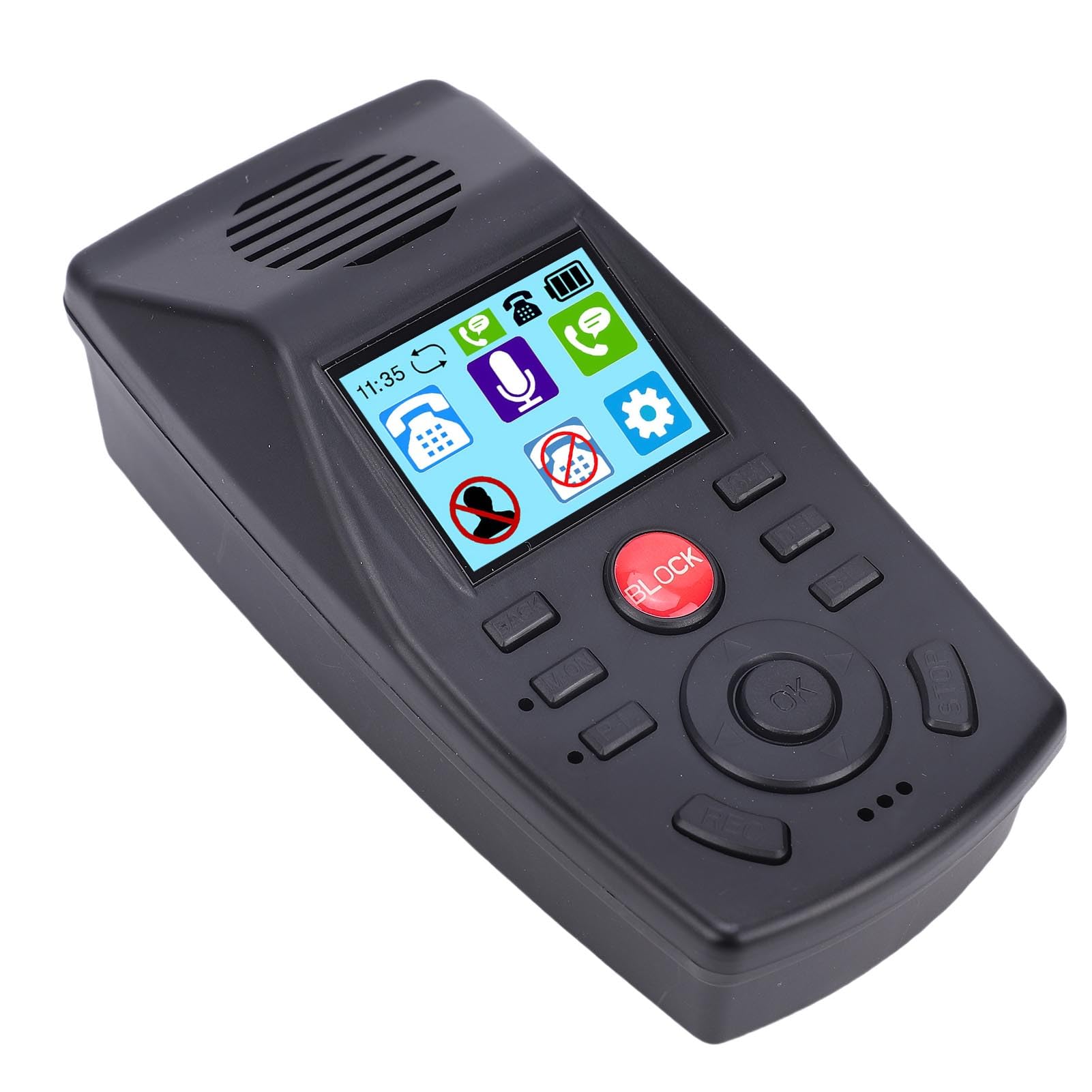 Jeffergarden Blocco Chiamate su Rete Fissa, Registrazione Automatica delle Chiamate Segreteria Telefonica Modalità Non Disturbare Blocco Accesso Remoto, con Display TFT da 1,44
