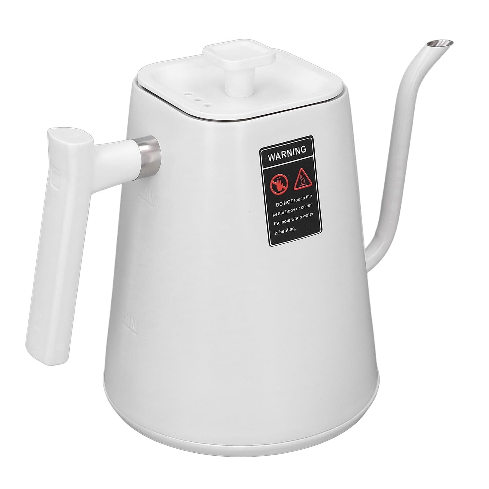 Dioche Hervidor Eléctrico con Cuello de Cisne, Control Inteligente de Temperatura, Hervidor de café con Pantalla LCD, Preparación Precisa para el Hogar y la Oficina, Acero (Enchufe europeo 220V)