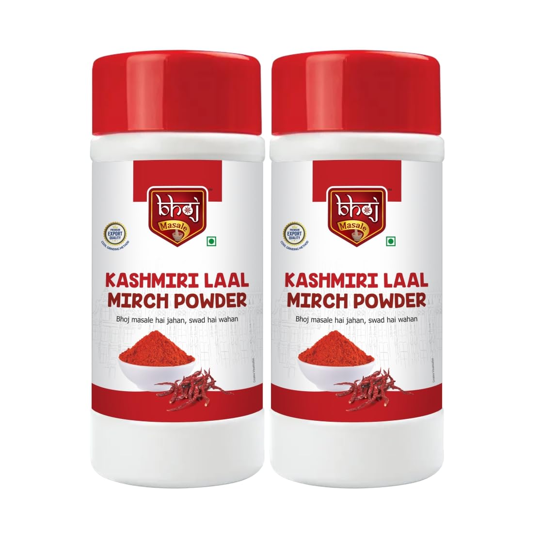Bhoj Masale Kashmiri Lal Mirch Powder Combo Pack 450GM Net Each Gross Total 1 KG (net 0.9 kg) | Aromatic Spice for Flavorful Indian Cooking | For Flavorful Cooking | No Artificial Flavor Added (B0CG9PZR9S) Amazon Price History, Amazon Price Tracker