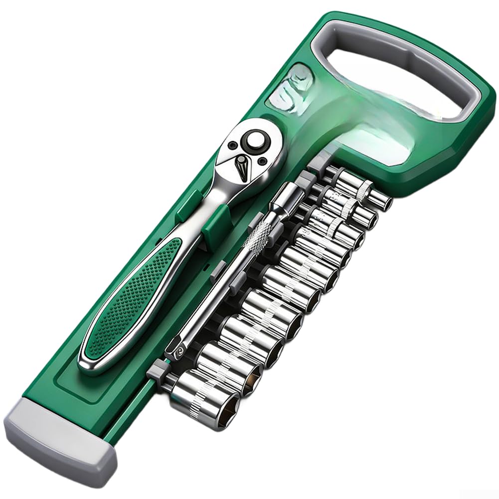 Set Chiavi a Cricchetto 72 Denti Acciaio Cromo Vanadio(G)