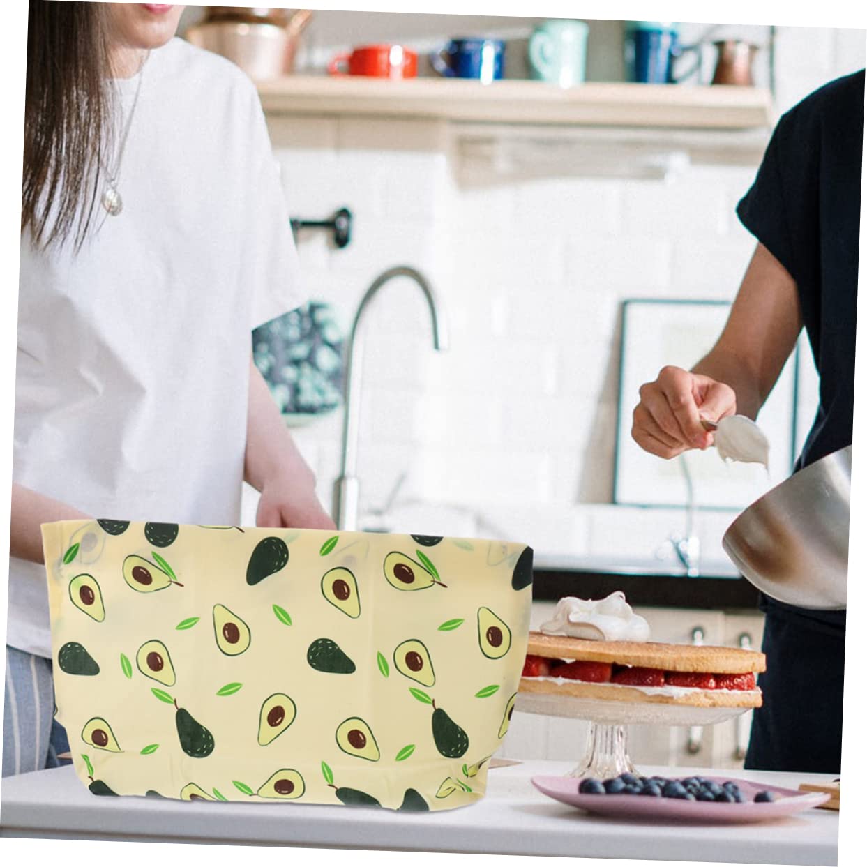 3piezas Bolsas De Almacenamiento De Alimentos De Cera De Abeja Reutilizables Envolturas De Algodón Biodegradables para Frutas Verduras y Snacks Certificadas por