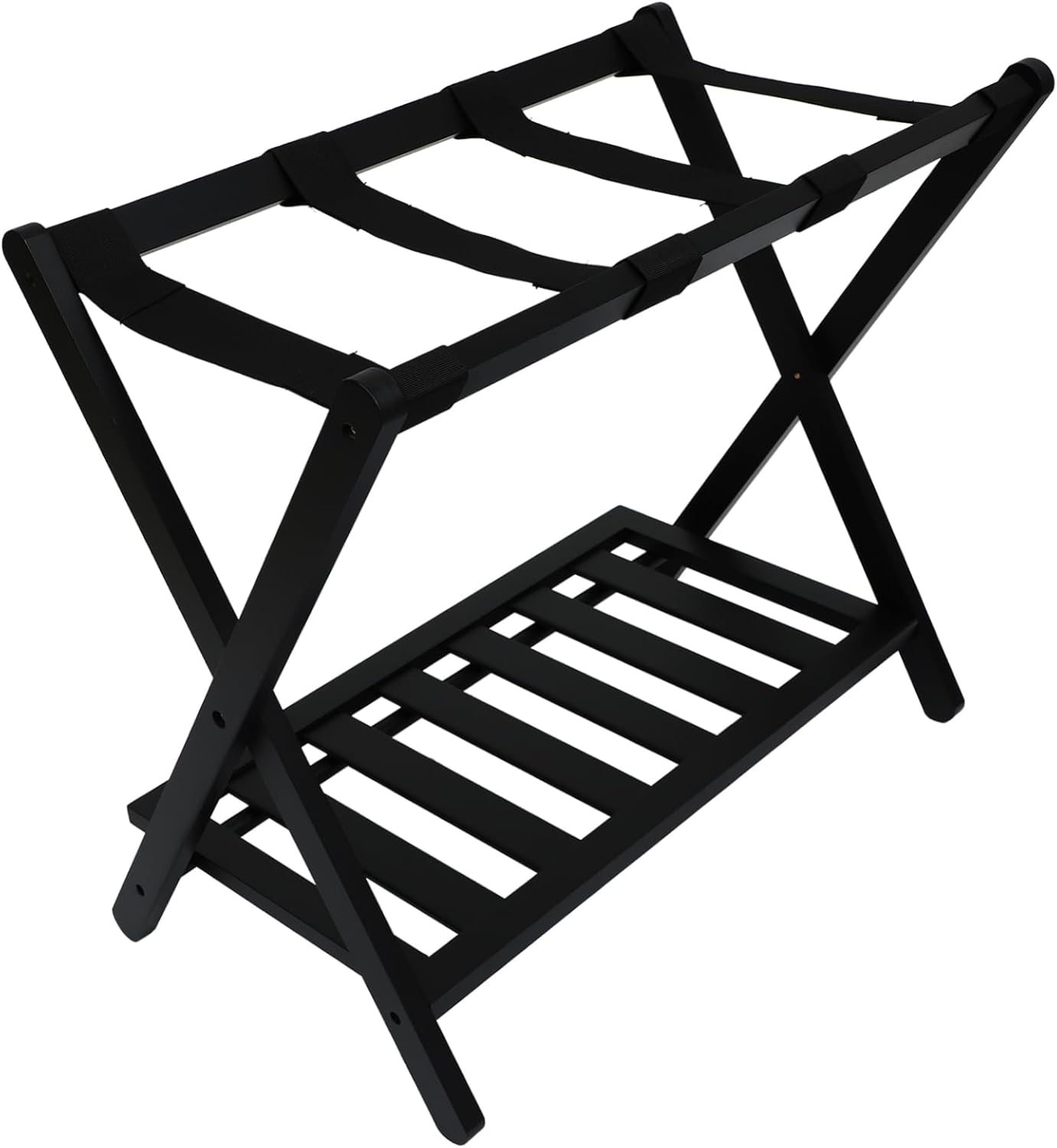 1Pc Sturdy Multi Wooden Luggage Rack Indoor Storage Holder for Household Guest Room Suitcase Stand Space Saving Design