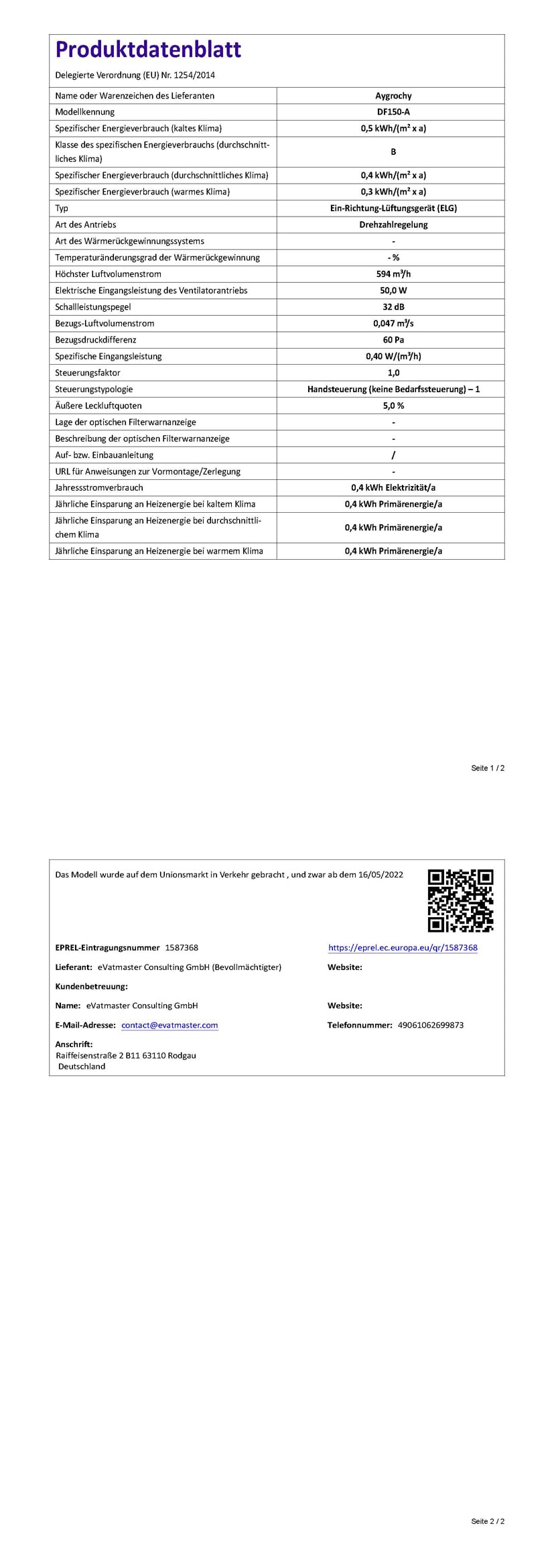 Aygrochy 150 mm Ventola Aspirazione 595 m³/h, Estrattore aria con regolatore di temperatura e umidità, ventola di scarico per Bagno, tenda di crescita, ventilazione e sfiato d'aria.