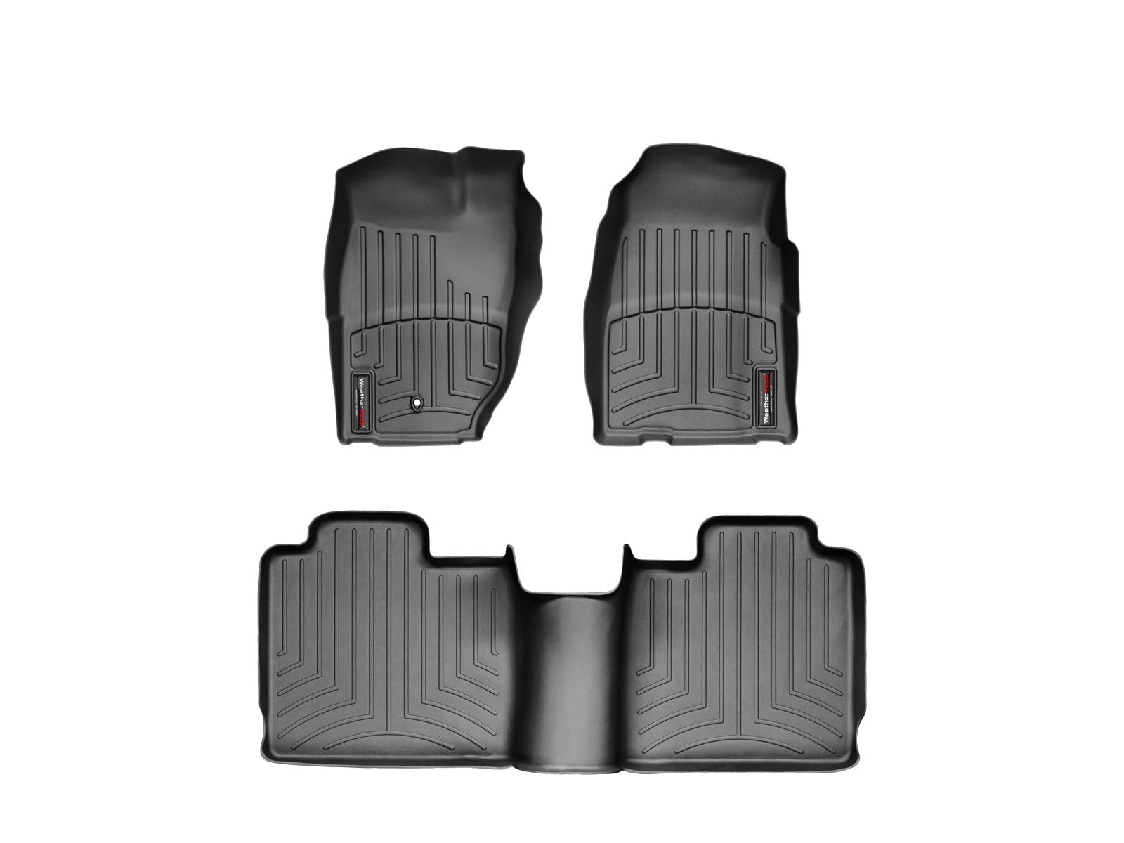 WeatherTech Custom Fit FloorLiners for Jeep Cherokee - 1st & 2nd Row (44266-1-2), Black