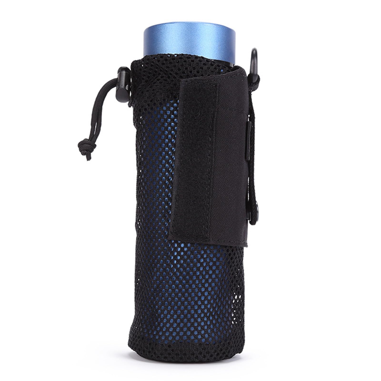 Molle Water Bottle Pouch Water Bottle Holder Hydration Carrier with Adjustable Drawstring for Backpack, Vest, Outdoor Hiking & Camping Portable Folding