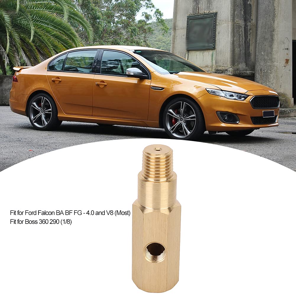 Drfeify Capteur de Pression d'huile NPT, Raccord en T en Laiton avec 1/4 NPT Mâle/femelle pour Falcon BA BF FG 4.0 V8