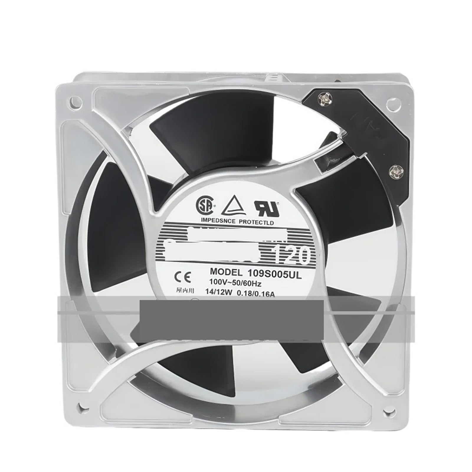UWUKCJOKQ 109S005UL 100V 14/12w 0.18A 3100RPM AC Fan 120 * 38MM