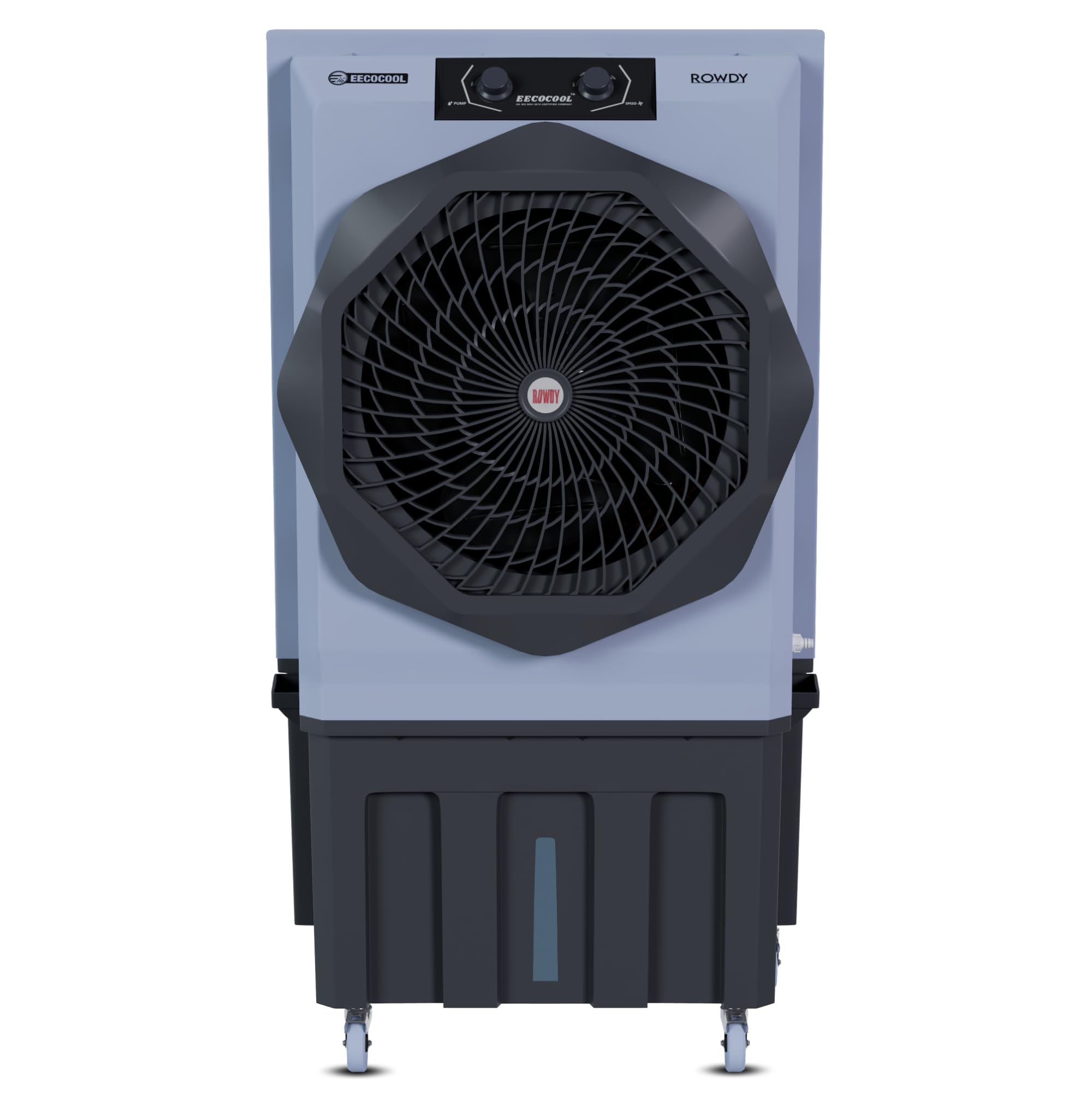 EECOCOOL Rowdy 150 L Desert Air Cooler for Home, Large Honeycomb Cooling Pad | Inverter Compatible, Powerful Airflow Cooler for Room, 3 Way Speed Control | Powerful Fans - 1 Year Warranty (Grey)