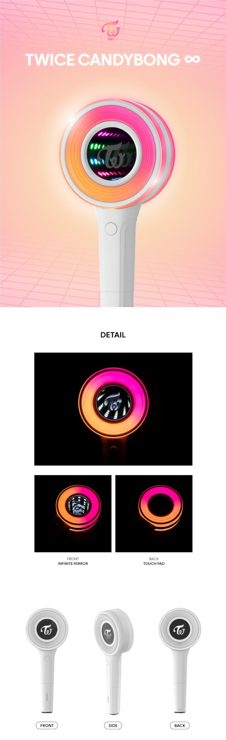 Twice - CANDYBONG ∞ Official Light Stick : Amazon.co.uk: Sports