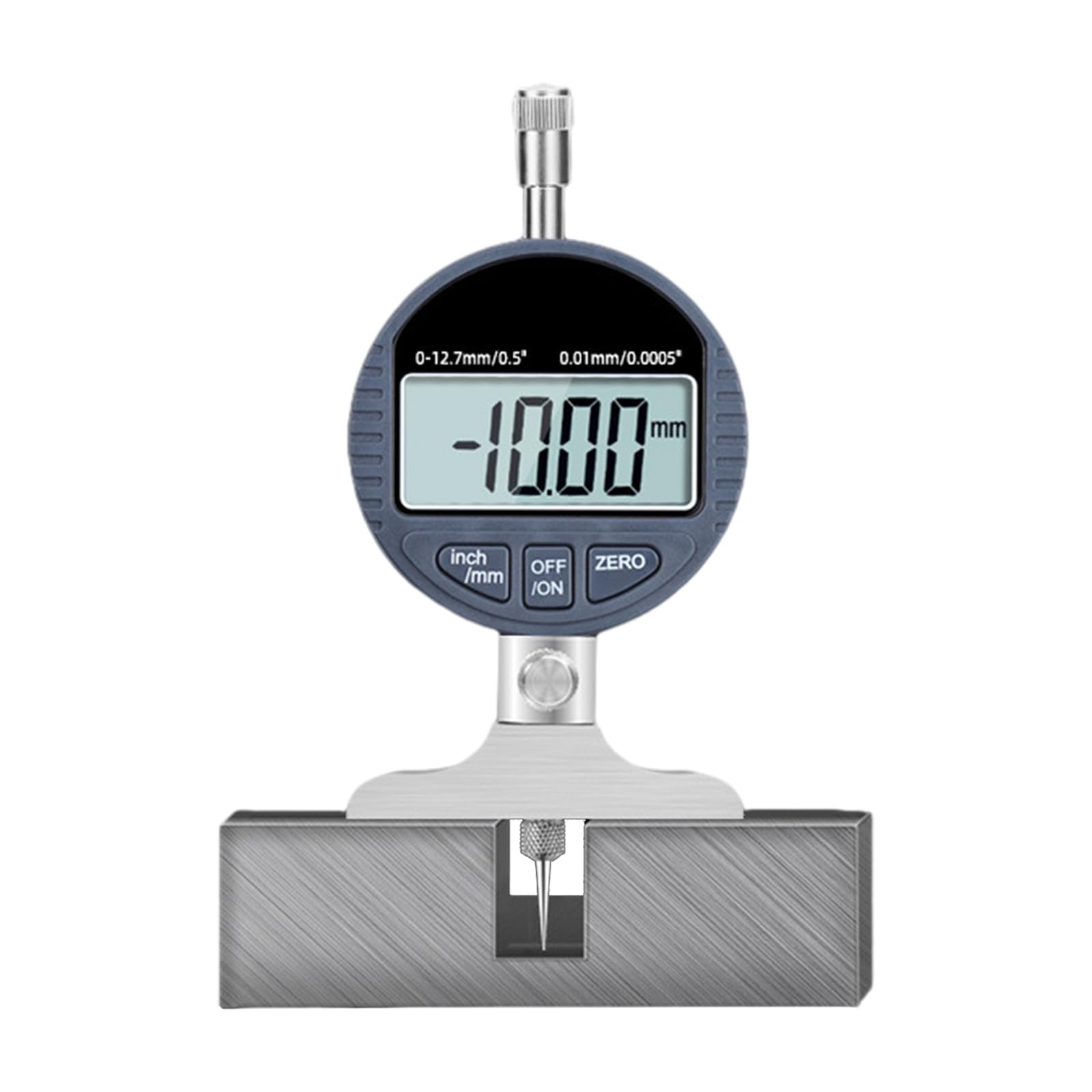 Depth Gauge Digital Electronic 0.5/1Inch Measuring Ranges Dial Depth Gage Base Accessory Digital Dial Gauge