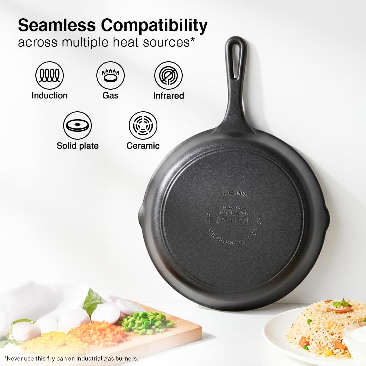 Prestige Cast Iron Fry Pan - Black -4