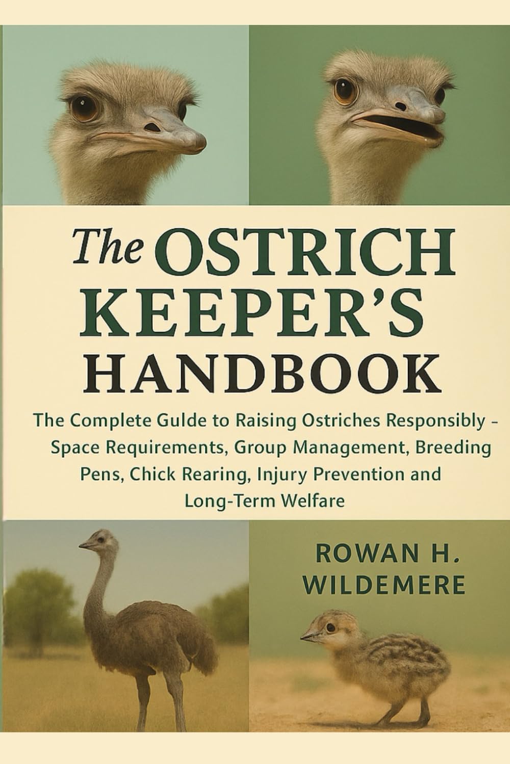 The Ostrich Keeper’s Handbook: The Complete Guide to Raising Ostriches Responsibly – Space Requirements, Group Management, Breeding Pens, Chick Rearing, Injury Prevention and Long-Term Welfare