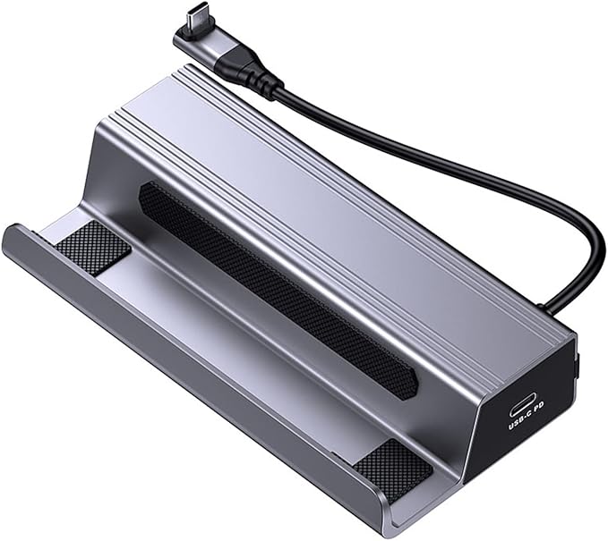 USB C Hub Cargador para SteamDeck con HDMI 4K 60Hz Ethernet y Puertos USB miniatura 8