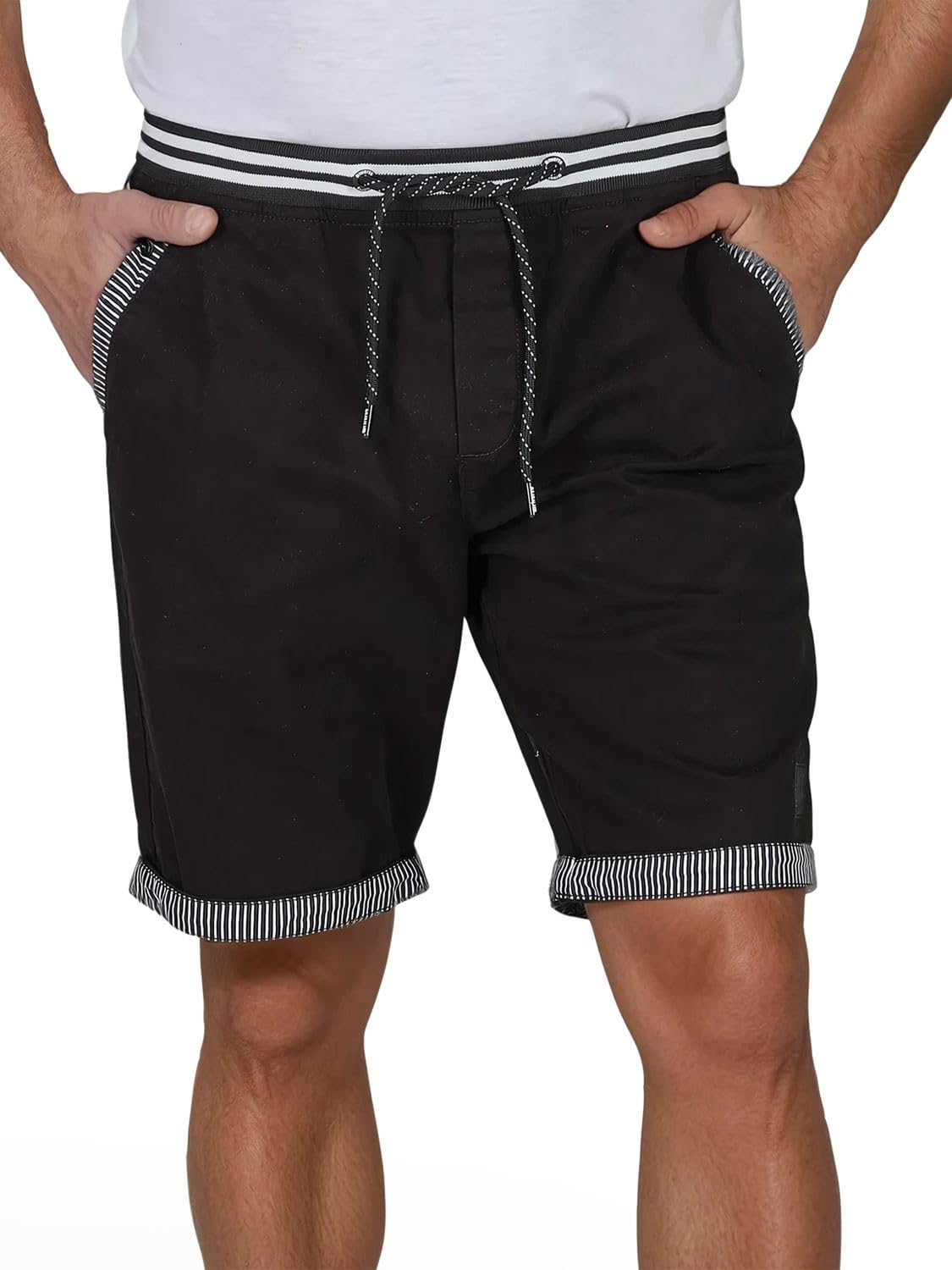 riverso Krótkie spodenki męskie, stretch, Regular Fit, RIVAngelo, bermudy, szorty, lato, czarne, beżowe, szare, niebieskie, granatowe, zielone, S M L XL XXL, 3XL, 4XL, 5XL